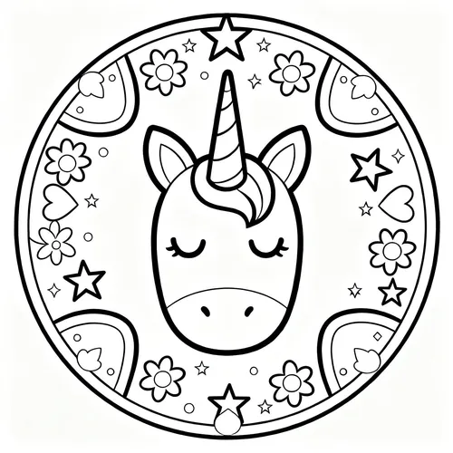 Free Printable 유니콘 Coloring Pages - unicorn-15 - iColorPlay