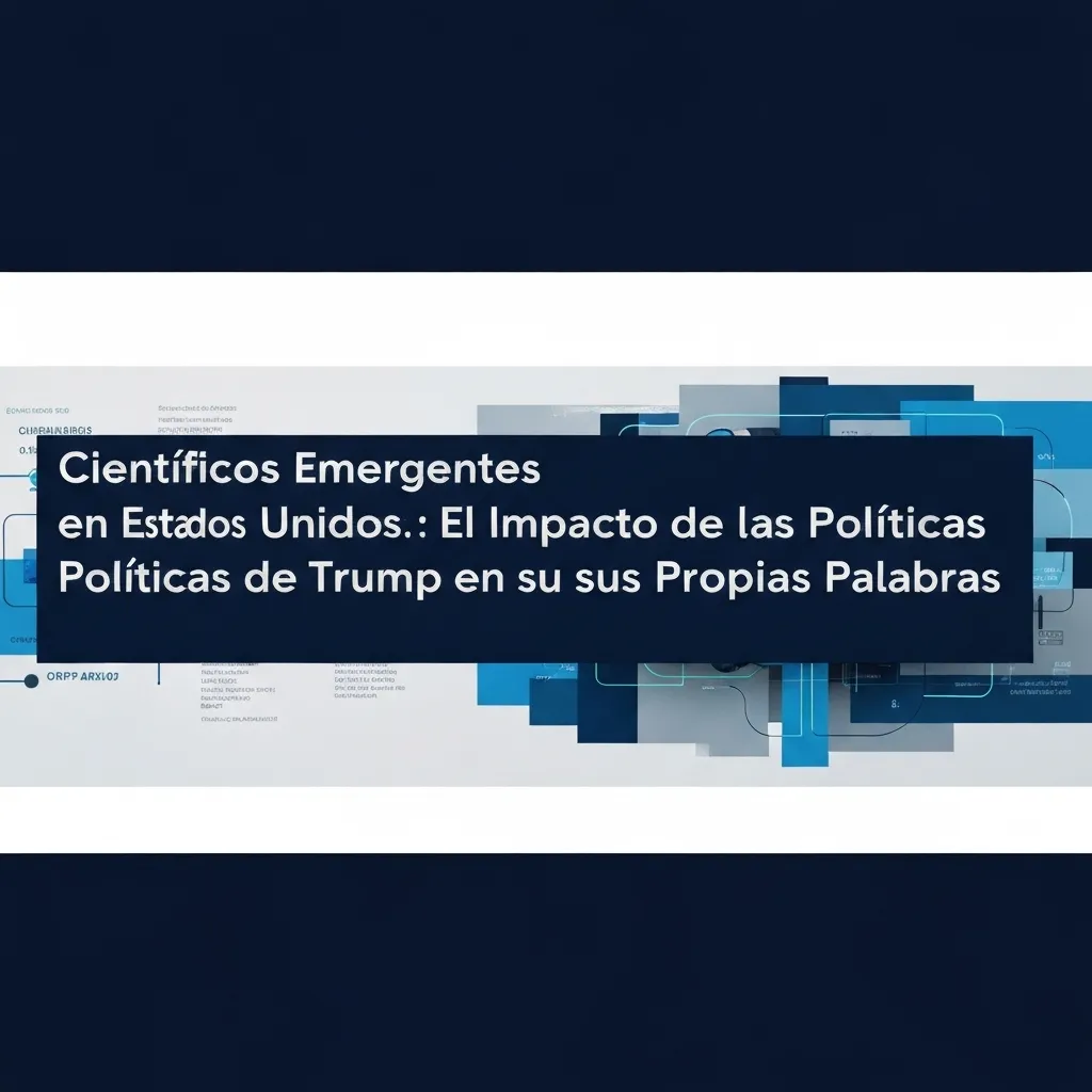 Científicos Emergentes en Estados Unidos: El Impacto de las Políticas de Trump en sus Propias Palabras