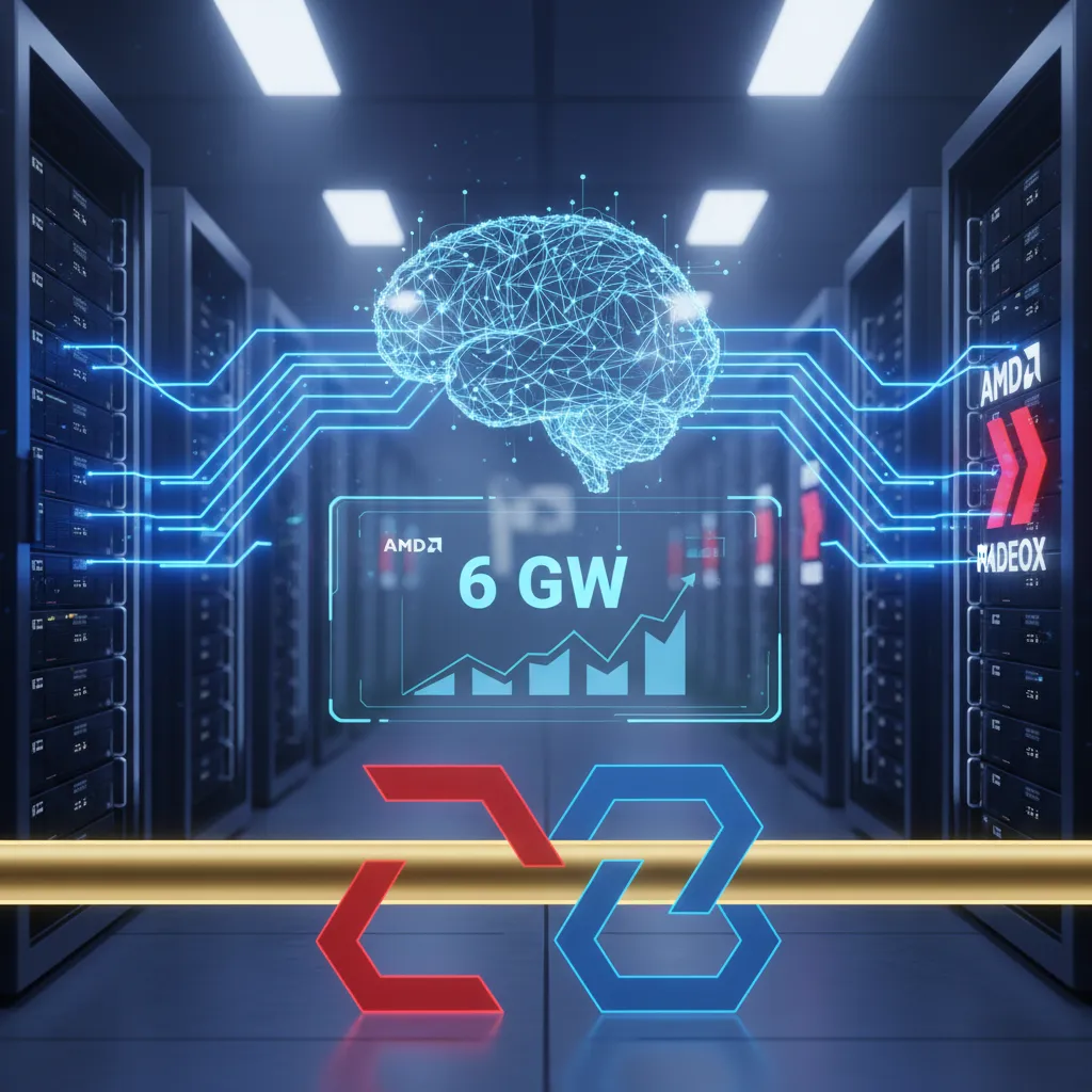AMD Sella Acuerdo Multimillonario con OpenAI para Suministrar 6GW de Capacidad de Cómputo