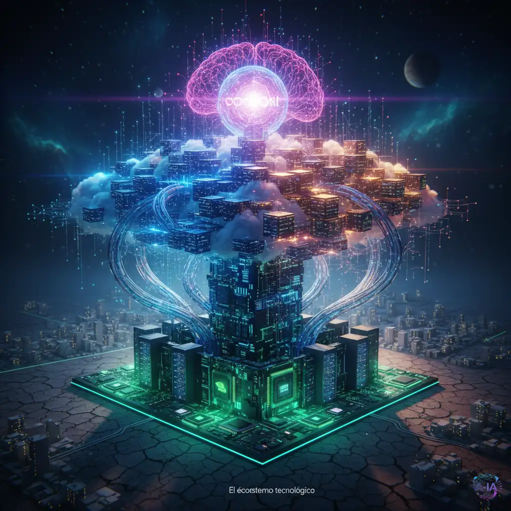 El Monopolio Silencioso de la IA: Por qué Nvidia, Microsoft y OpenAI se están convirtiendo en 'La Masa'