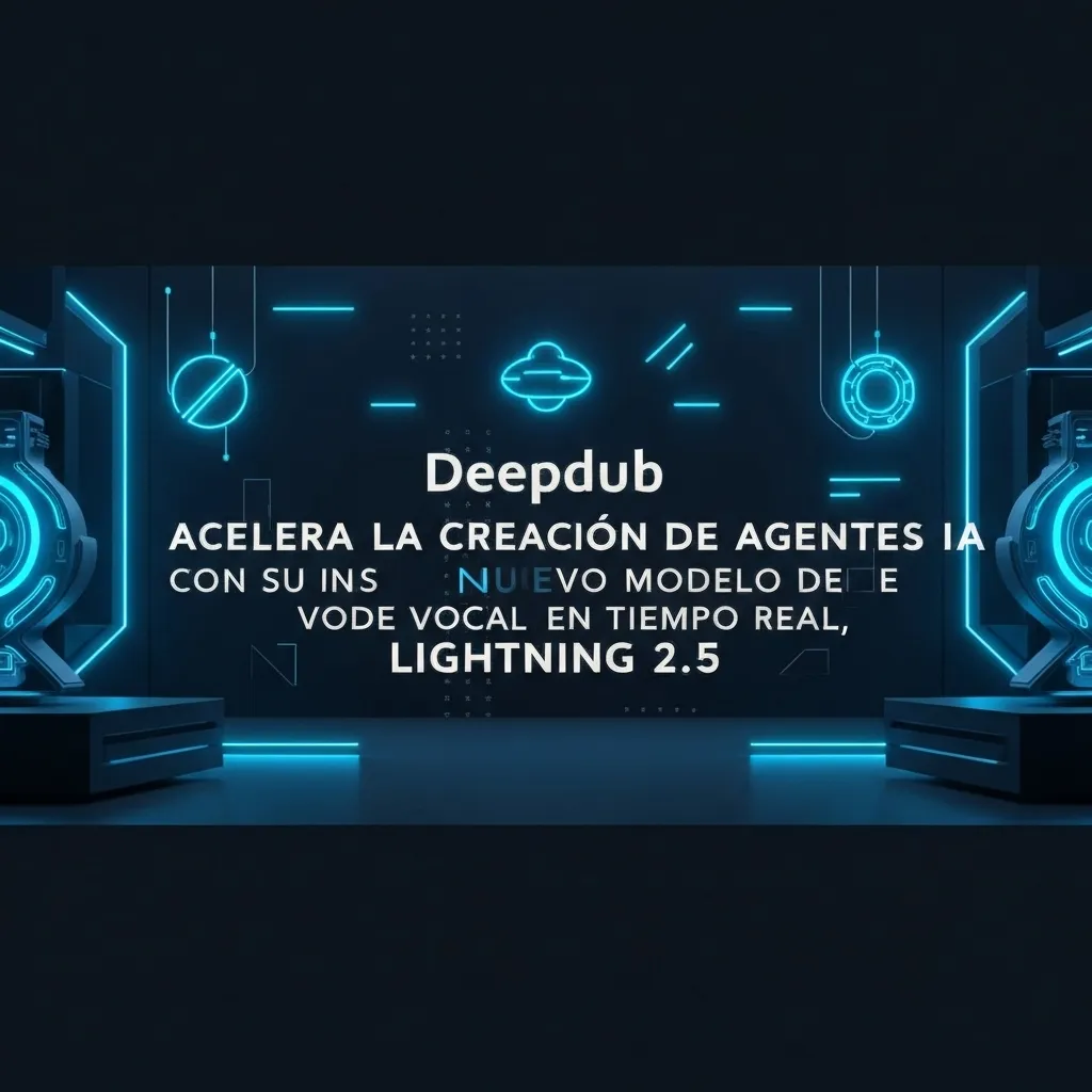 Deepdub Acelera la Creación de Agentes de IA con su Nuevo Modelo de Voz en Tiempo Real, Lightning 2.5