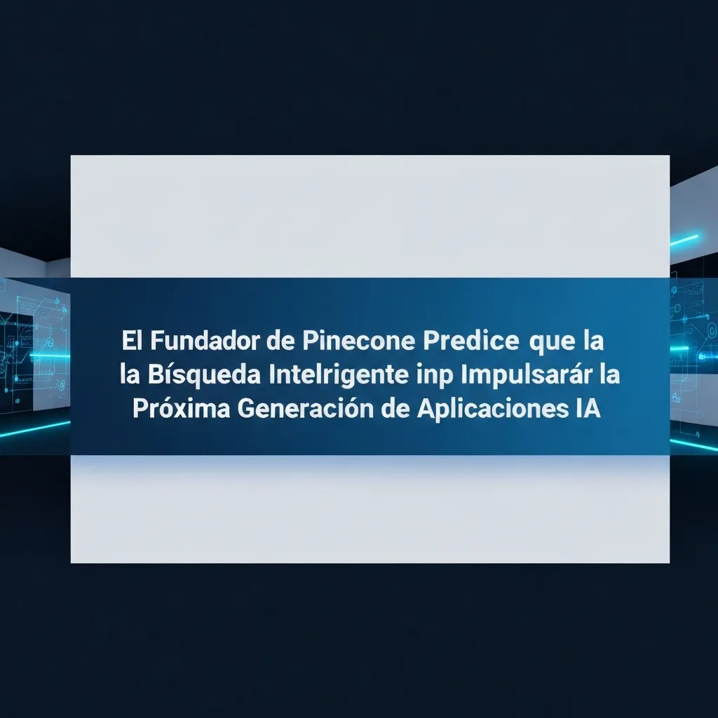 El Fundador de Pinecone Predice que la Búsqueda Inteligente Impulsará la Próxima Generación de Aplicaciones IA
