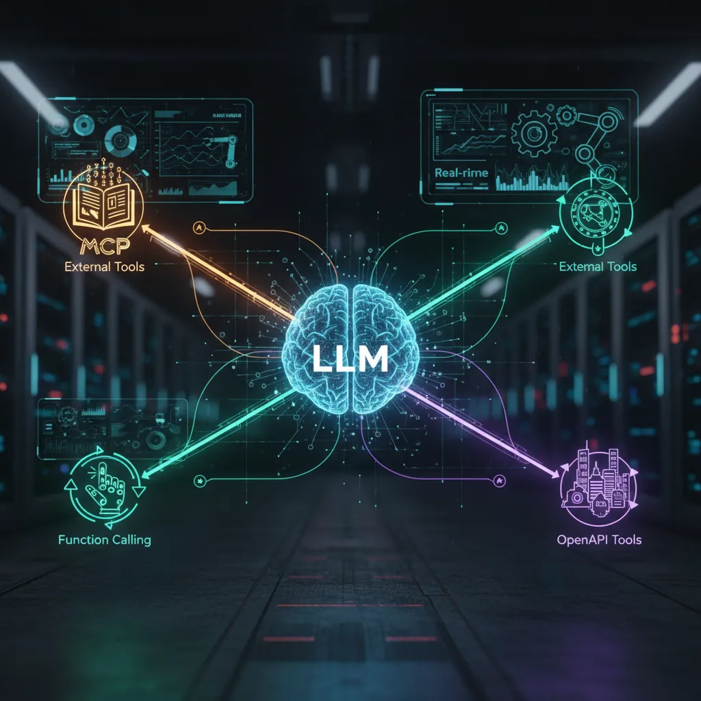 MCP, Function Calling y OpenAPI Tools: ¿Cuál Elegir para la Interacción de LLMs?