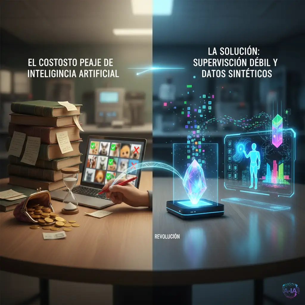 El desafío de la IA sin datos: Cómo entrenar modelos potentes cuando no hay etiquetas humanas