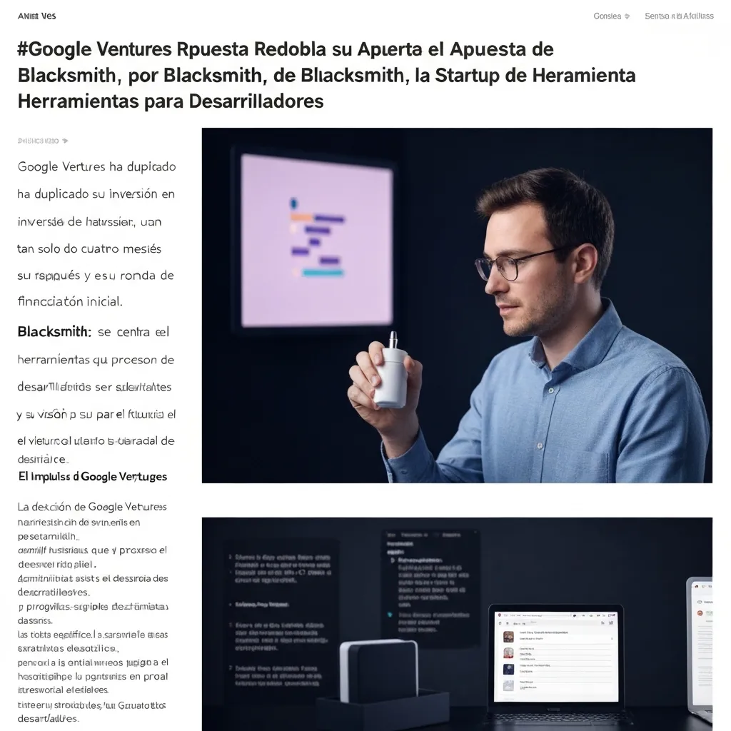 Google Ventures Redobla su Apuesta por Blacksmith, la Startup de Herramientas para Desarrolladores