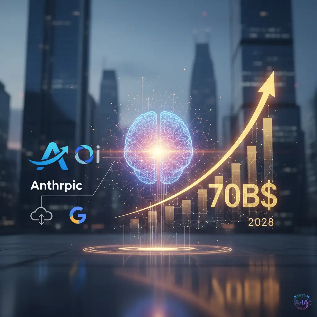 Anthropic, el rival de OpenAI, proyecta ingresos de 70.000 millones de dólares para 2028