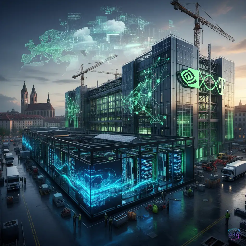 Nvidia y Deutsche Telekom invierten €1.000 millones en Múnich para construir un "Gigafactory" de IA