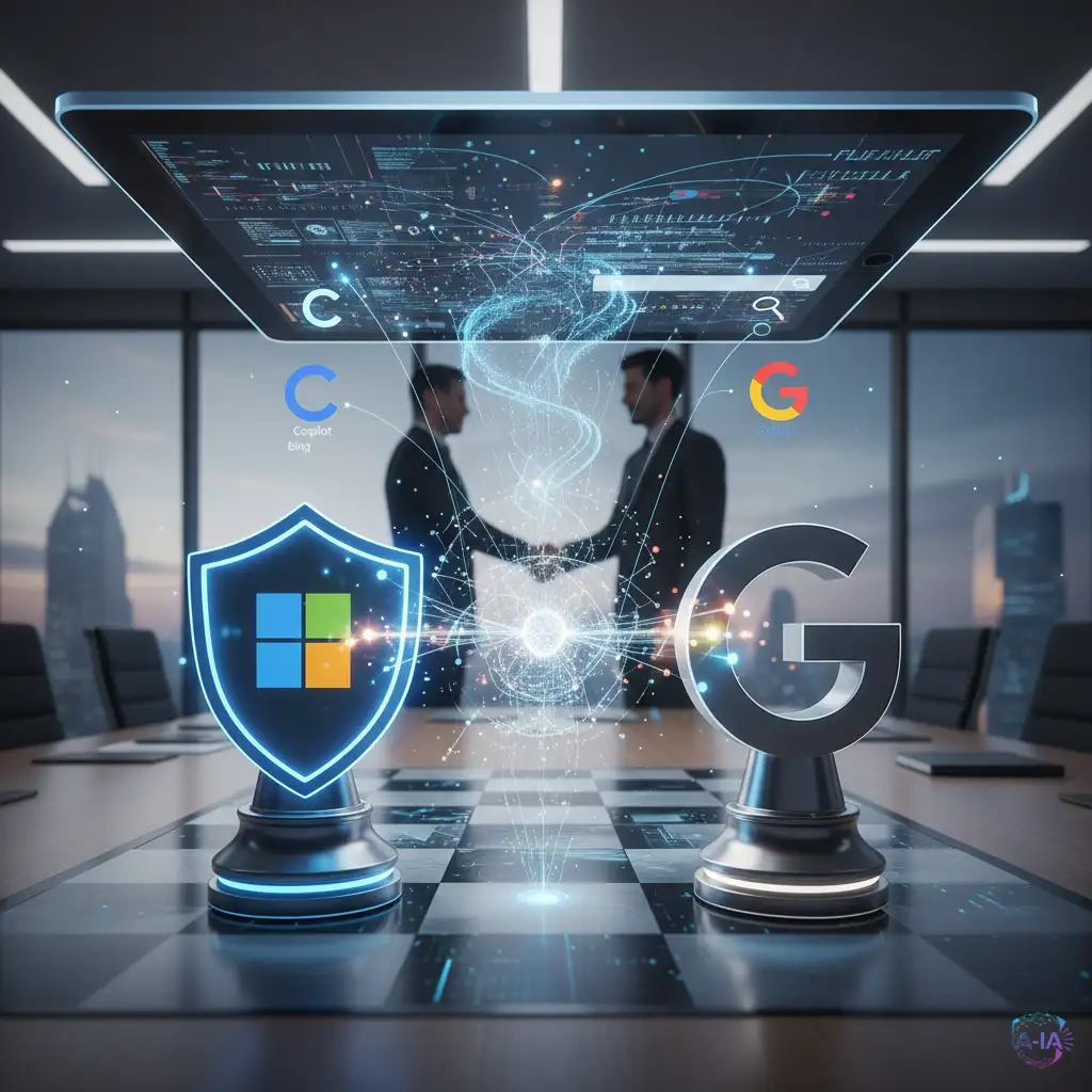 Microsoft firma un acuerdo de licencia de IA clave que intensifica la batalla contra Google en la búsqueda