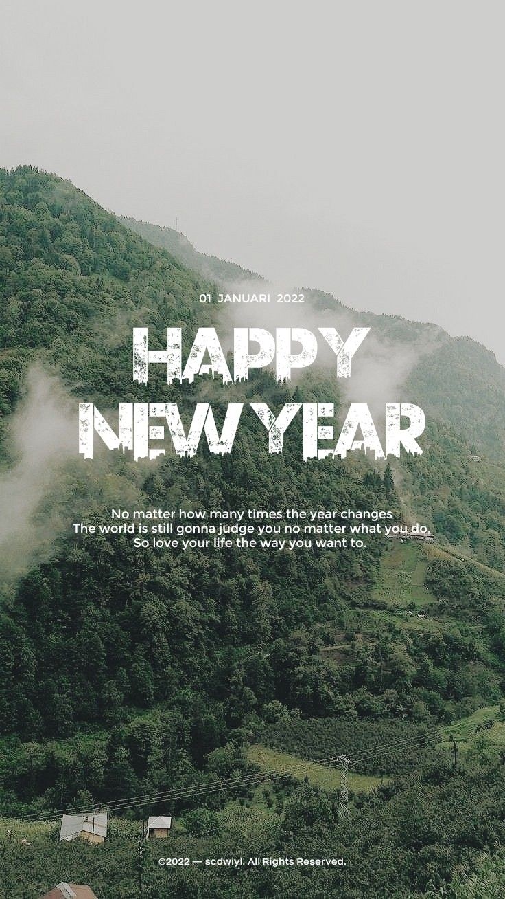Misty Mountain Greeting template