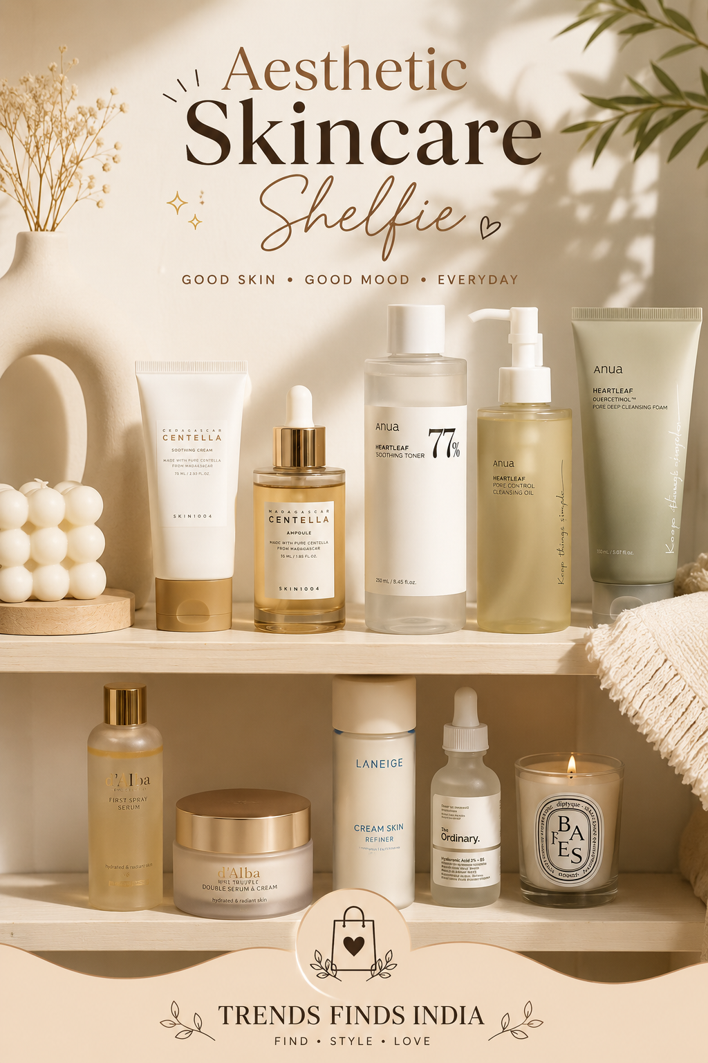 Skincare Shelfie template