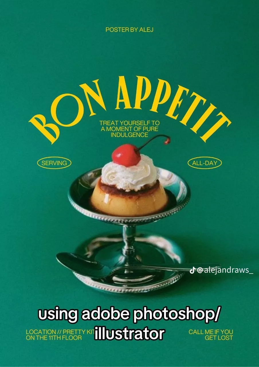 Arched Dessert Poster template