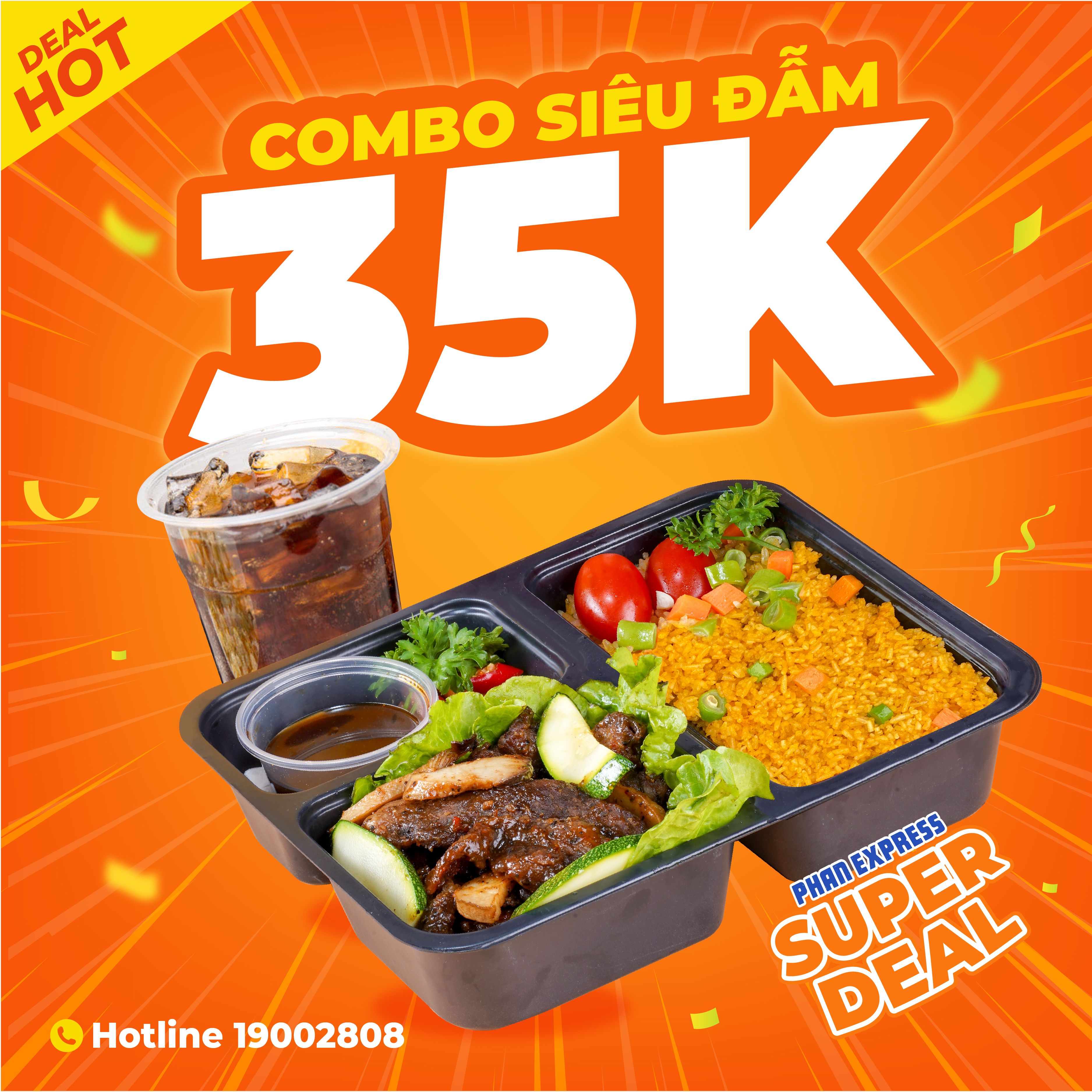 Combo Meal Burst template