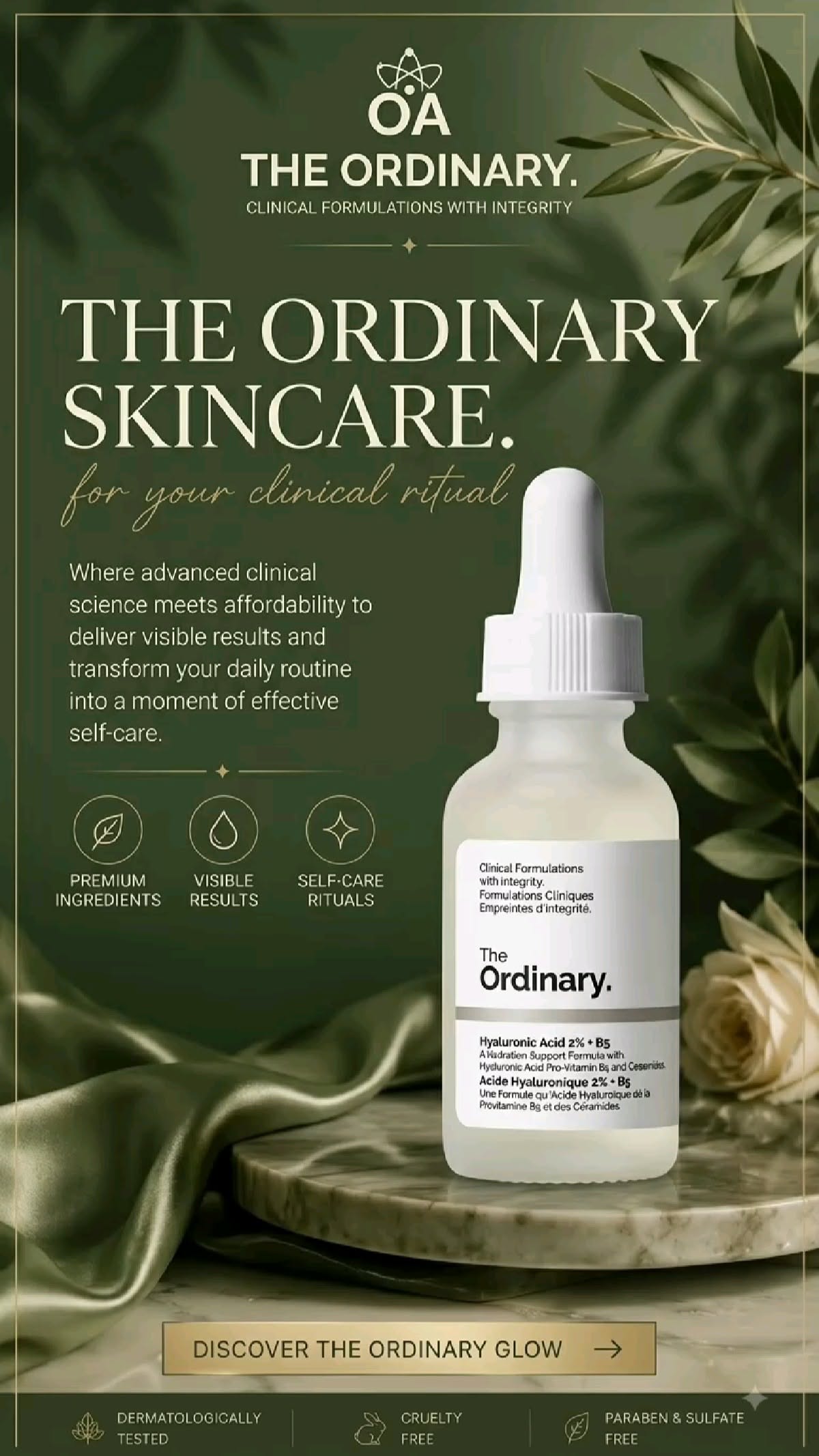 Botanical Serum Pedestal template