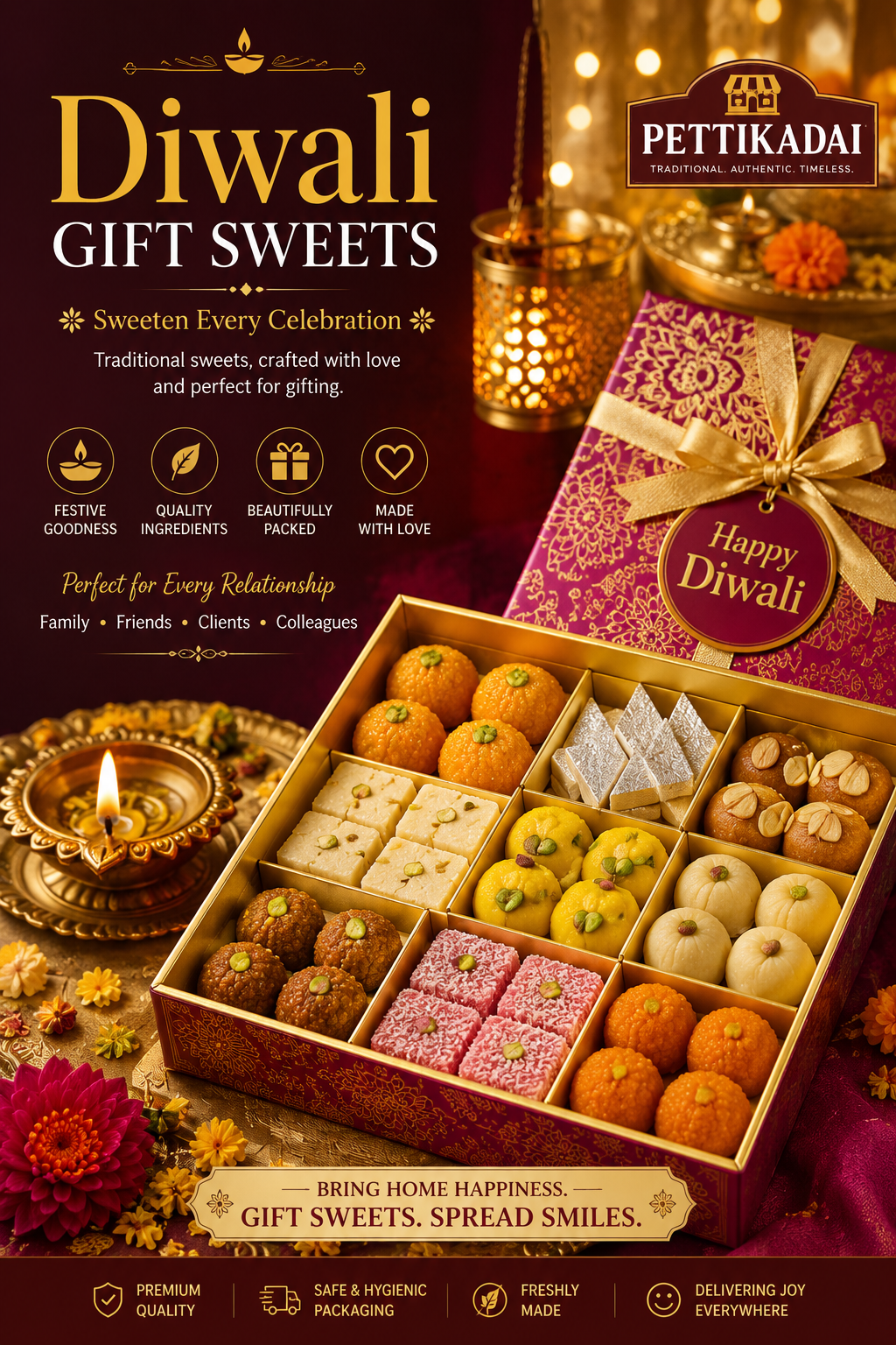 Festive Sweets Box template