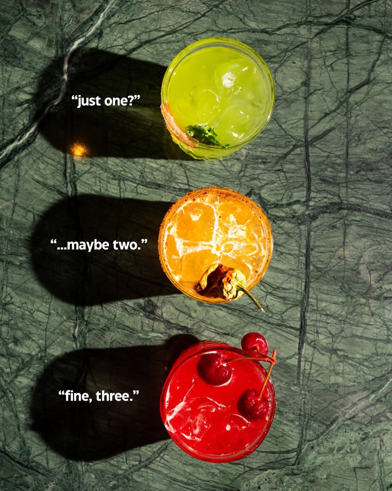 Three Drinks Progression template