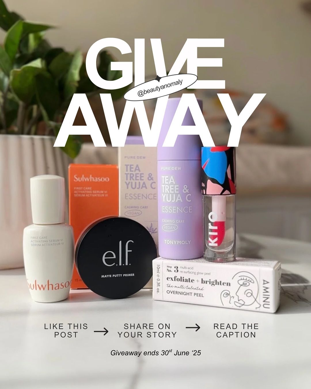 Product Lineup Giveaway template