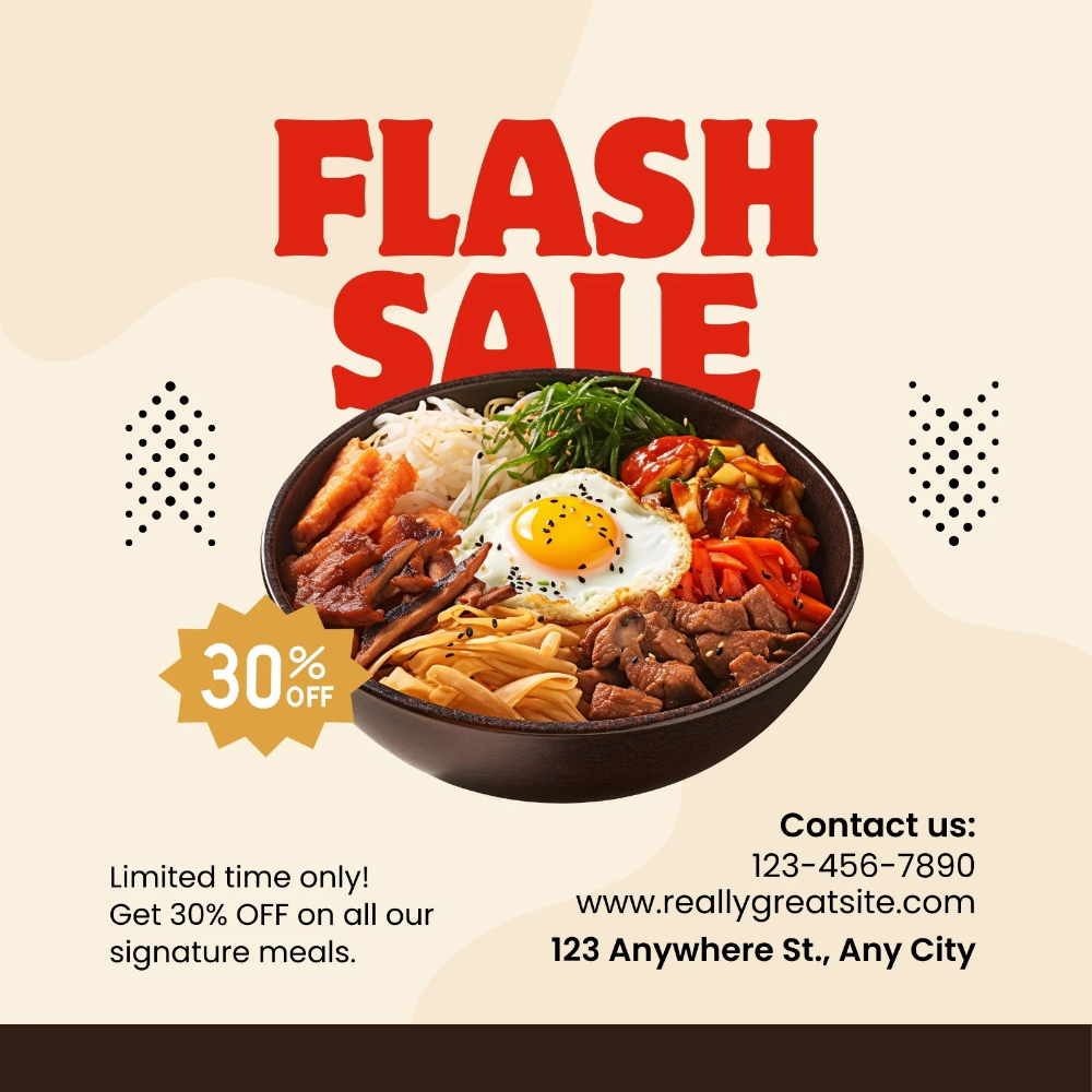 Bowl Burst Sale template