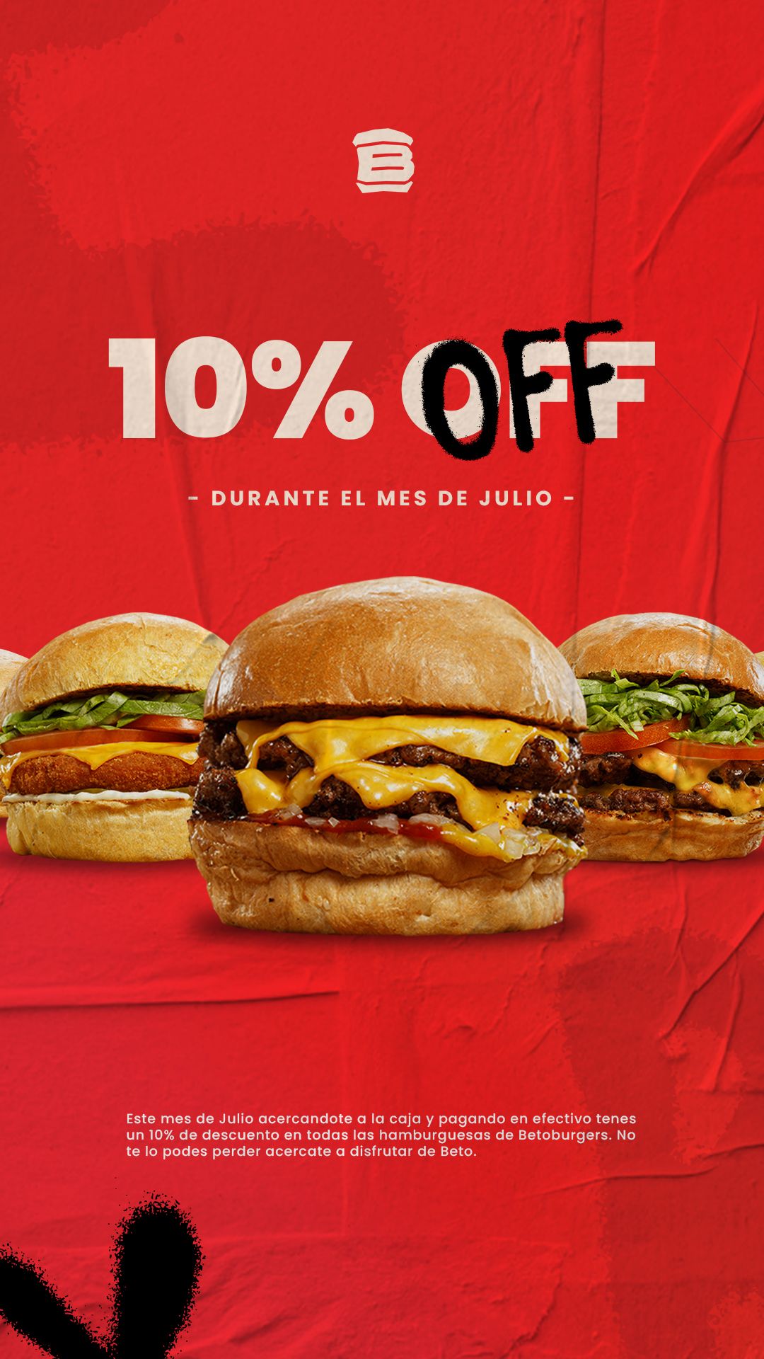 Burger Trio Discount template