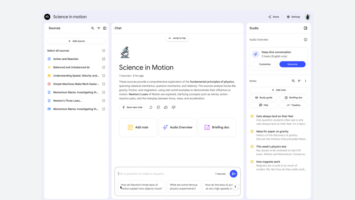 Your personalized AI research assistant. Upload, listen or chat, and learn key insights.