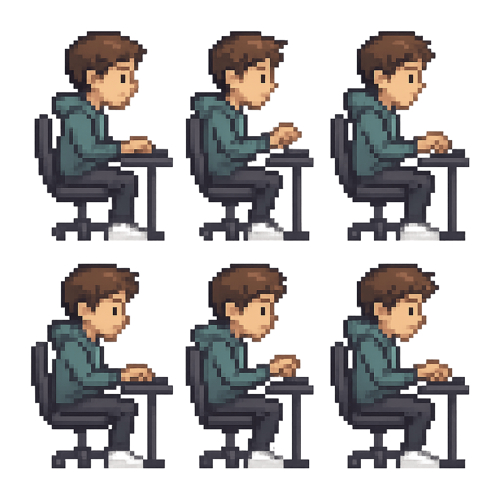 Pixel Dev Loop ⭐ (1 pts) - Free AI Sprite Download | AI Spritesheet Maker