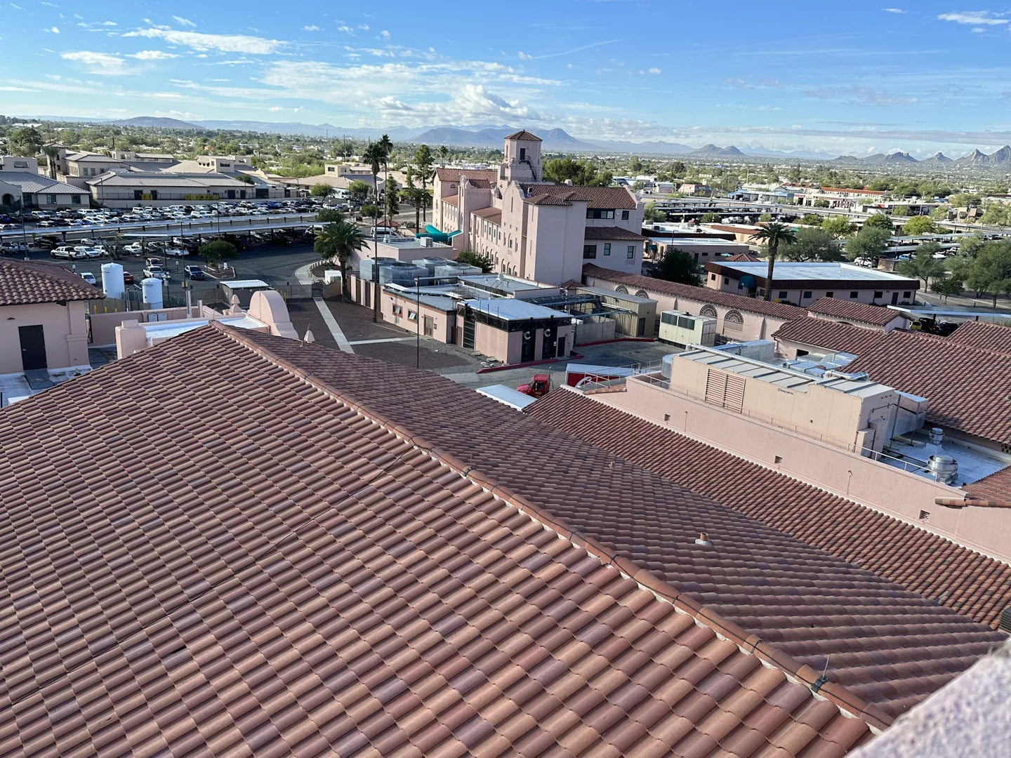 a beautiful tile roof on a home in Southern Arizona a beautiful tile roof on a home in Southern Arizona