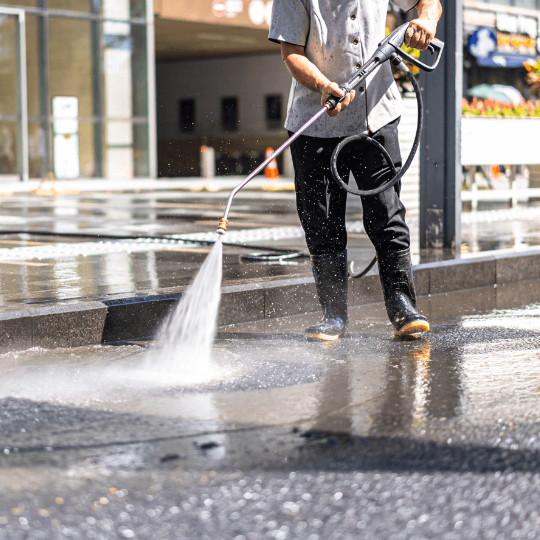high-pressure water system - restaurant carpet cleaning