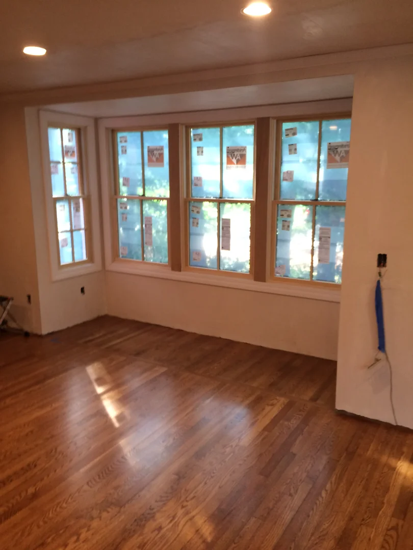 custom millwork and site-finished flooring - luxury home remodel