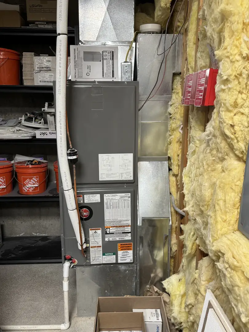 frozen evaporator coil on indoor air handler