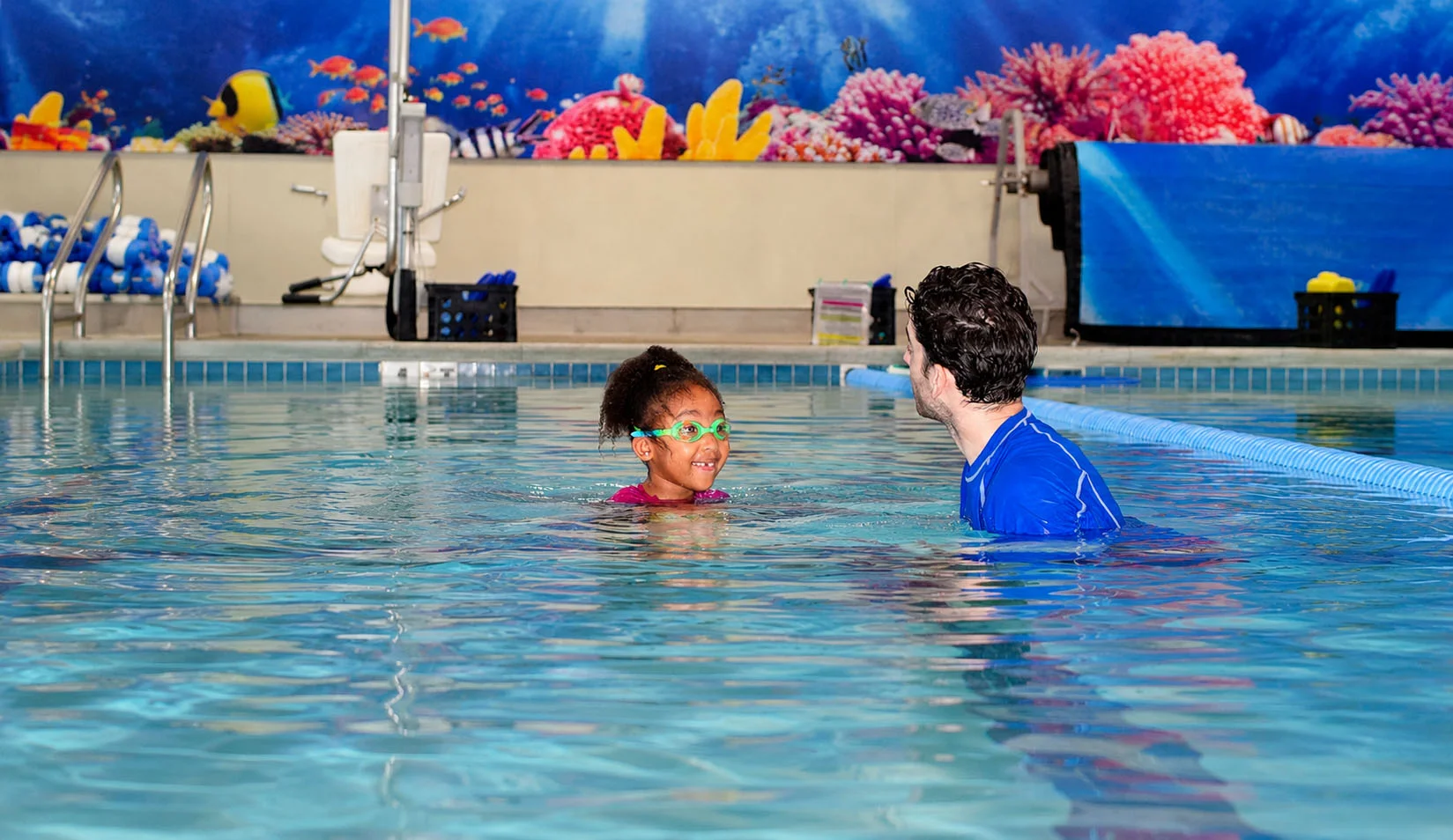 adaptive swim lesson with a supportive instructor adaptive swim lesson with a supportive instructor