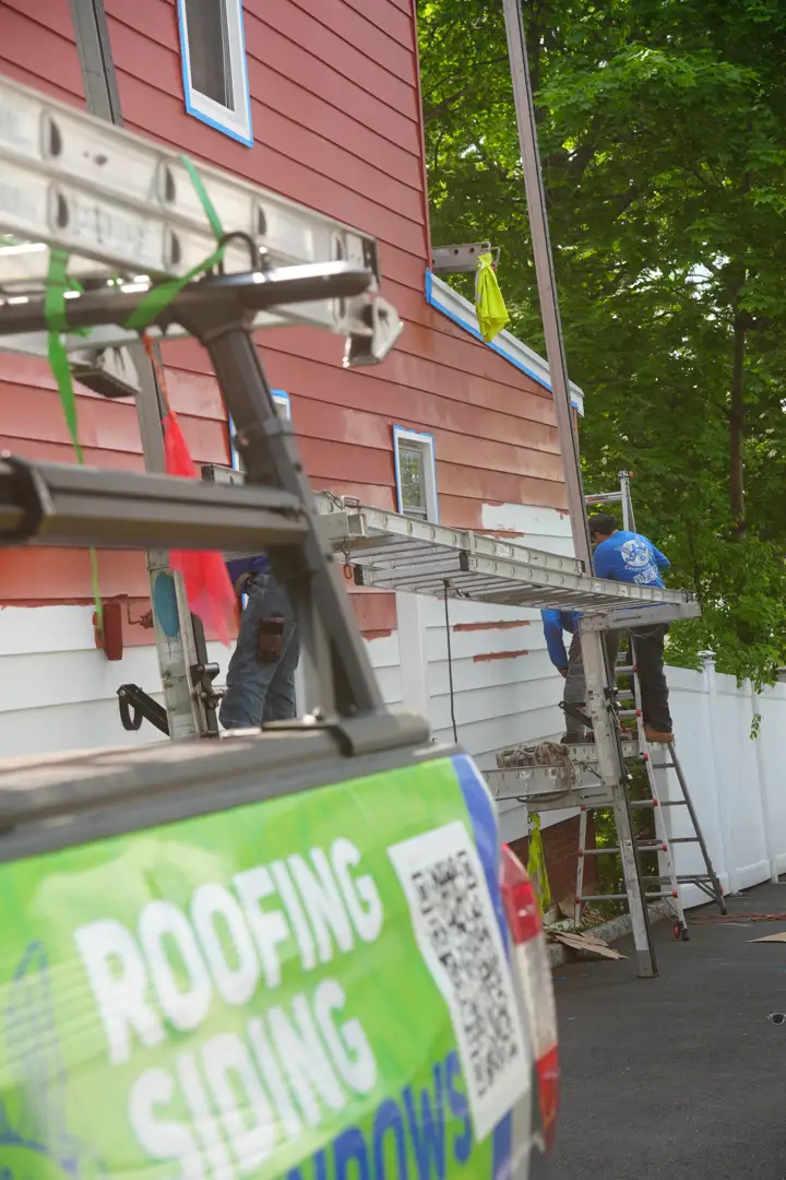 Professional window installation on a New Jersey residence Professional window installation on a New Jersey residence