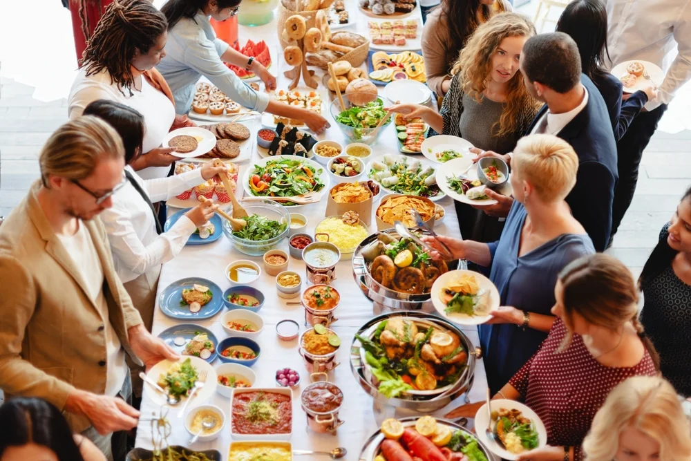 Full-service buffet setup with professional staff in Charlotte - corporate caterers Yorkmont Rd Charlotte Full-service buffet setup with professional staff in Charlotte - corporate caterers Yorkmont Rd Charlotte