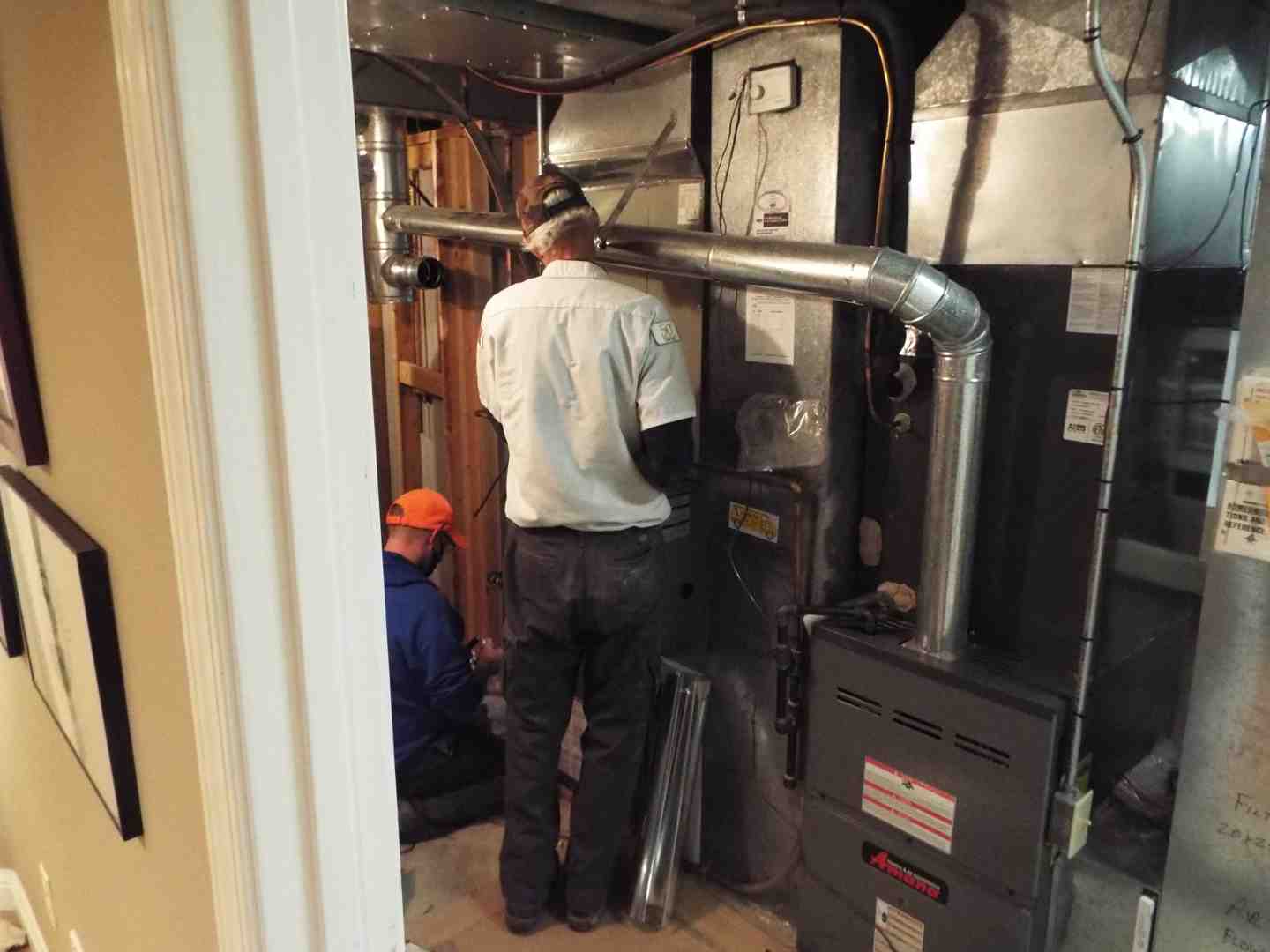 A clean HVAC air filter being installed - indoor air pollution problems