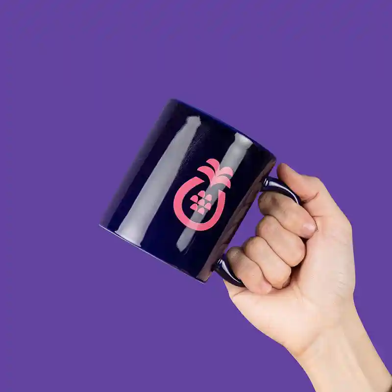 A side-by-side comparison showing the detailed texture of a laser-etched logo versus a colourful screen-printed design on a mug. - coffee mugs custom