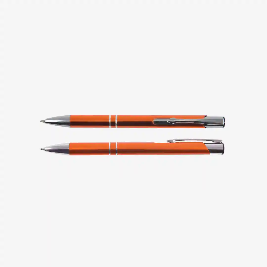 Logo Line Napier Deluxe Pen in matte black and chrome Logo Line Napier Deluxe Pen in matte black and chrome