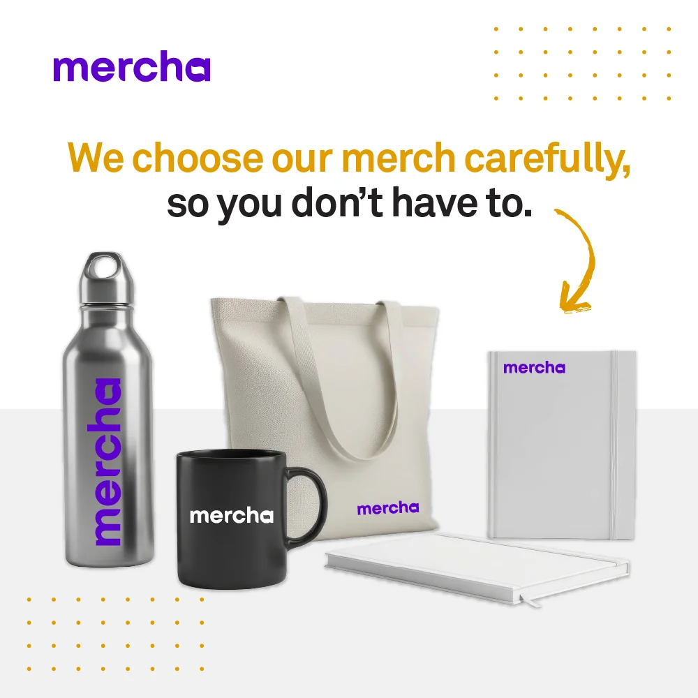 custom branded apparel and accessories from Mercha custom branded apparel and accessories from Mercha