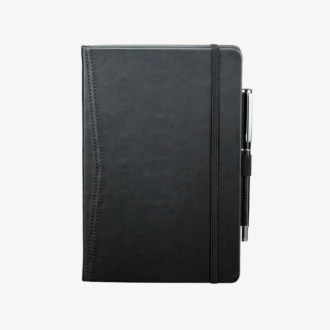 Executive leather notebook and premium pen set Executive leather notebook and premium pen set