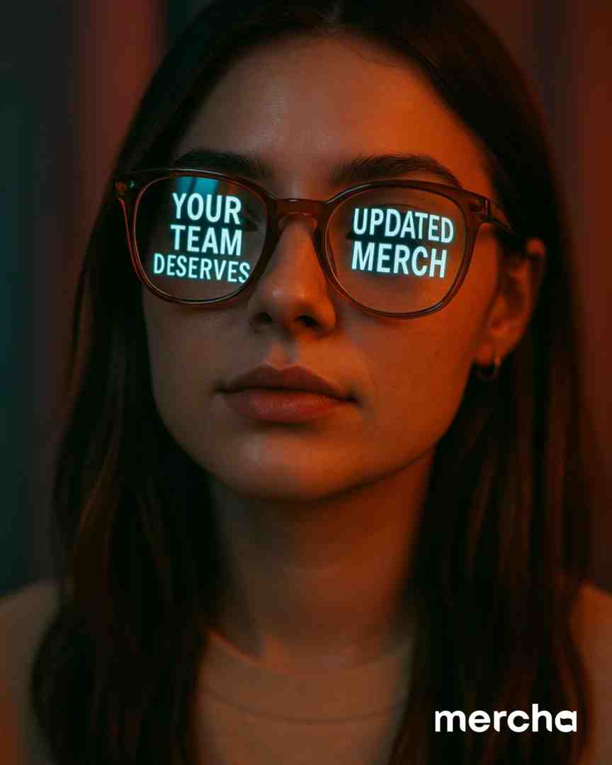 Happy employees proudly displaying their custom branded company merch - business merch Happy employees proudly displaying their custom branded company merch - business merch