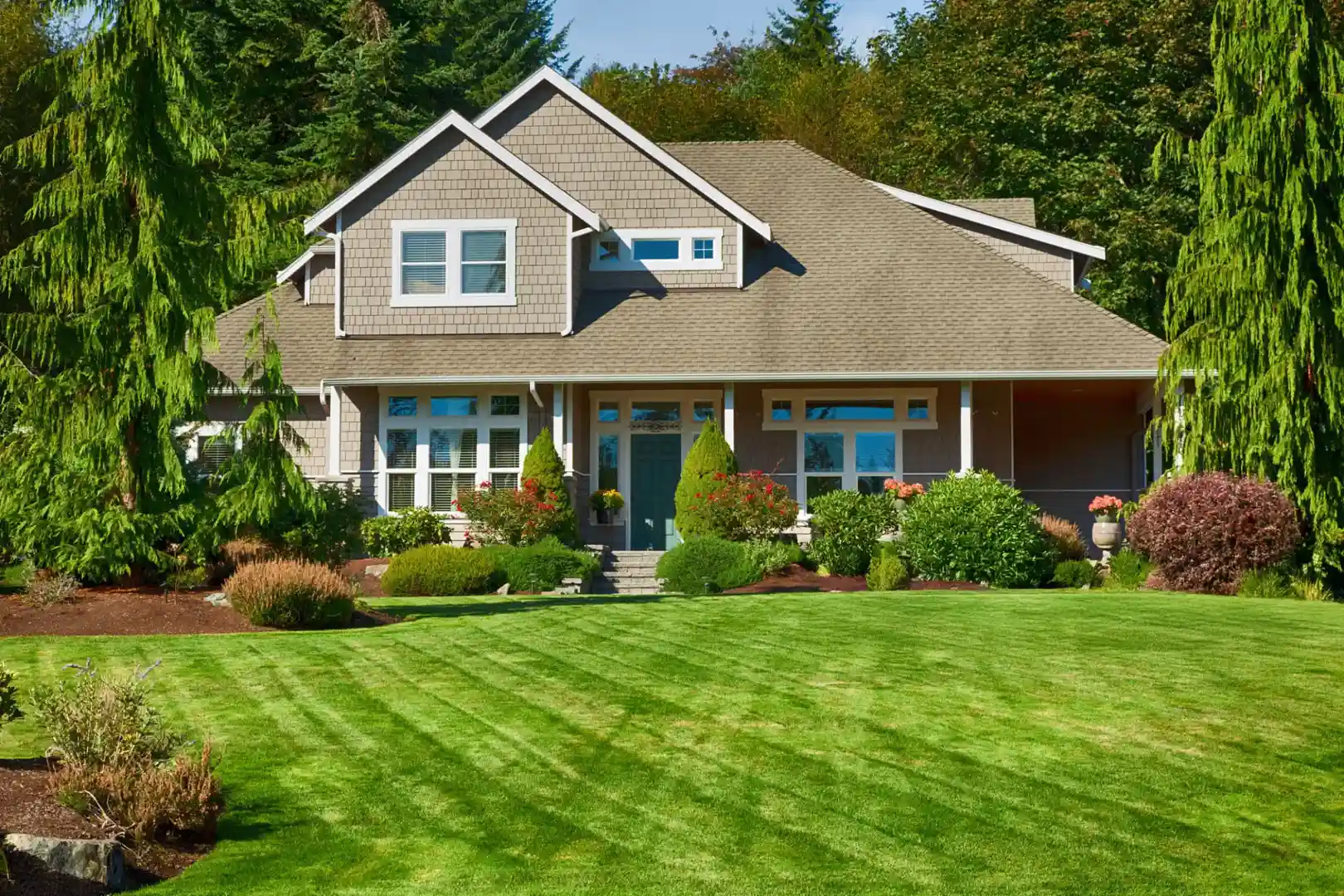 Trenchless repair illustrating no-dig benefit on a residential lawn - clogged sewer line fix