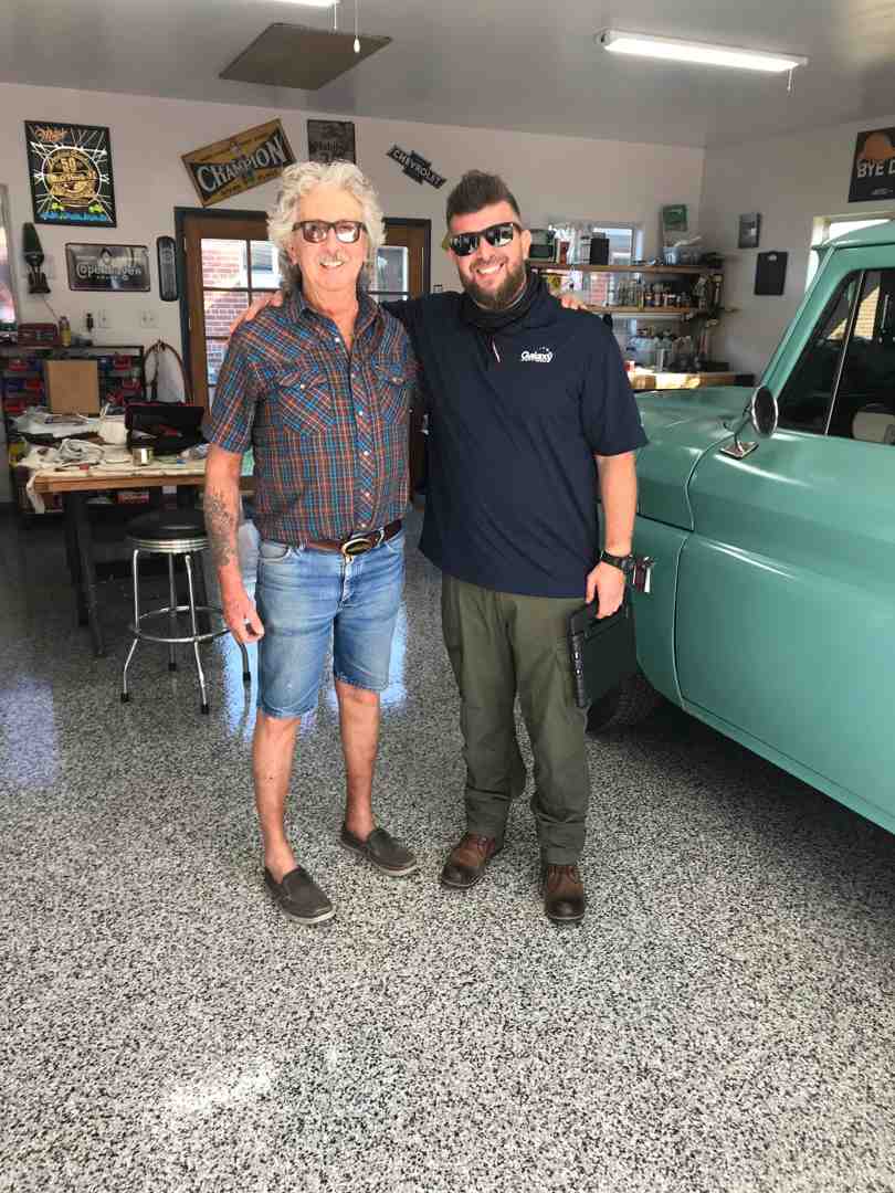 Galaxy team member in uniform - garage floor refinishing companies