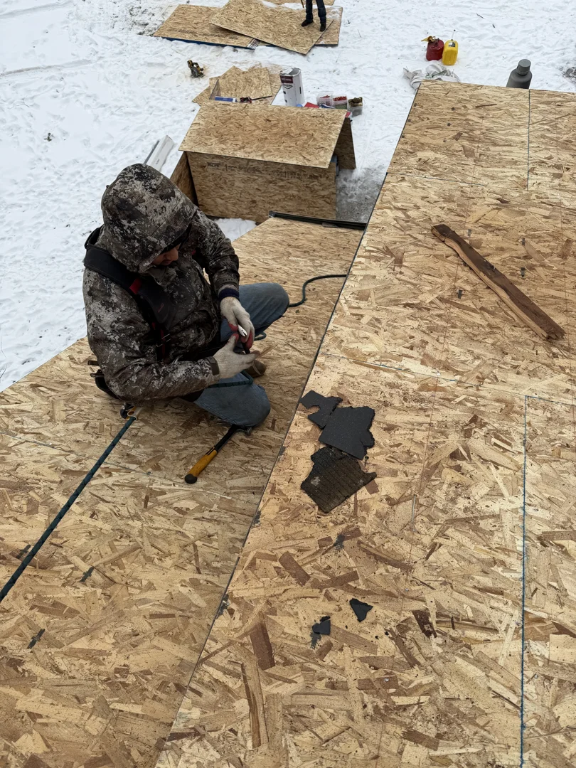 winter roof repair using shingle warming techniques winter roof repair using shingle warming techniques