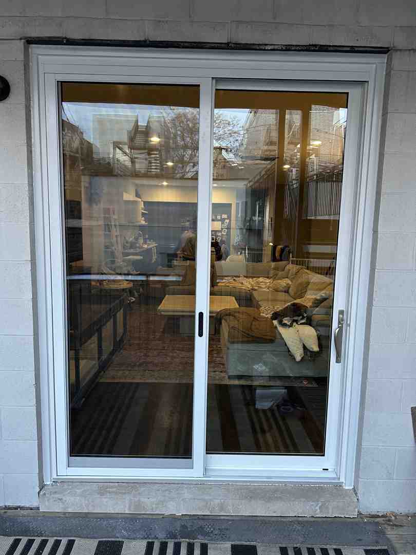 sliding and French patio doors side-by-side