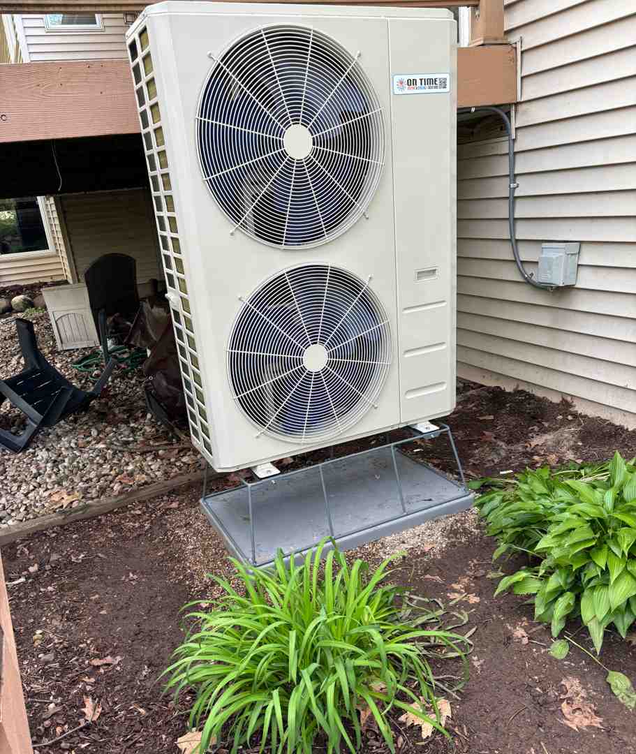 high-efficiency variable-speed heat pump paired with sealed insulated ductwork