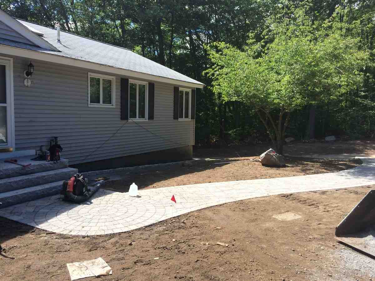 tools and materials for flagstone walkway - building a flagstone walkway