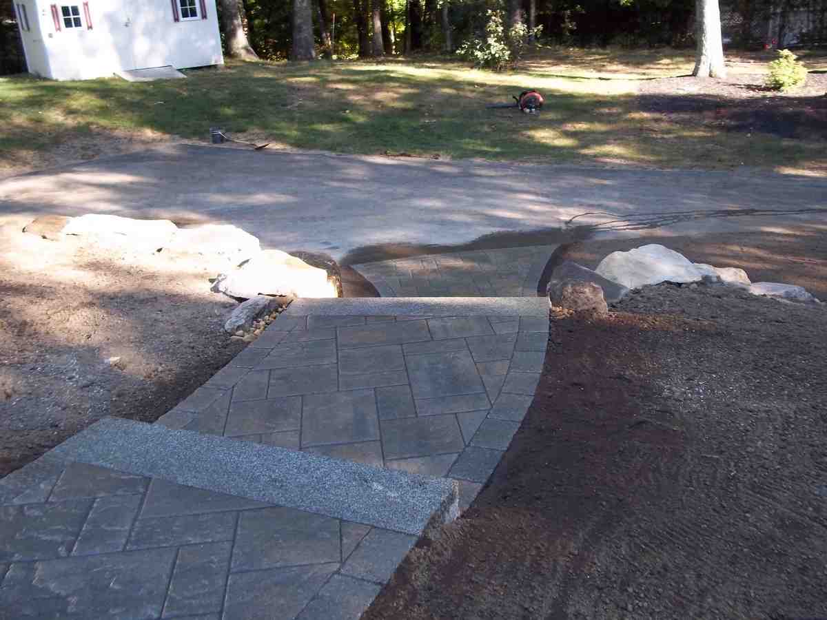 clean stone walkway - stone walkway contractors
