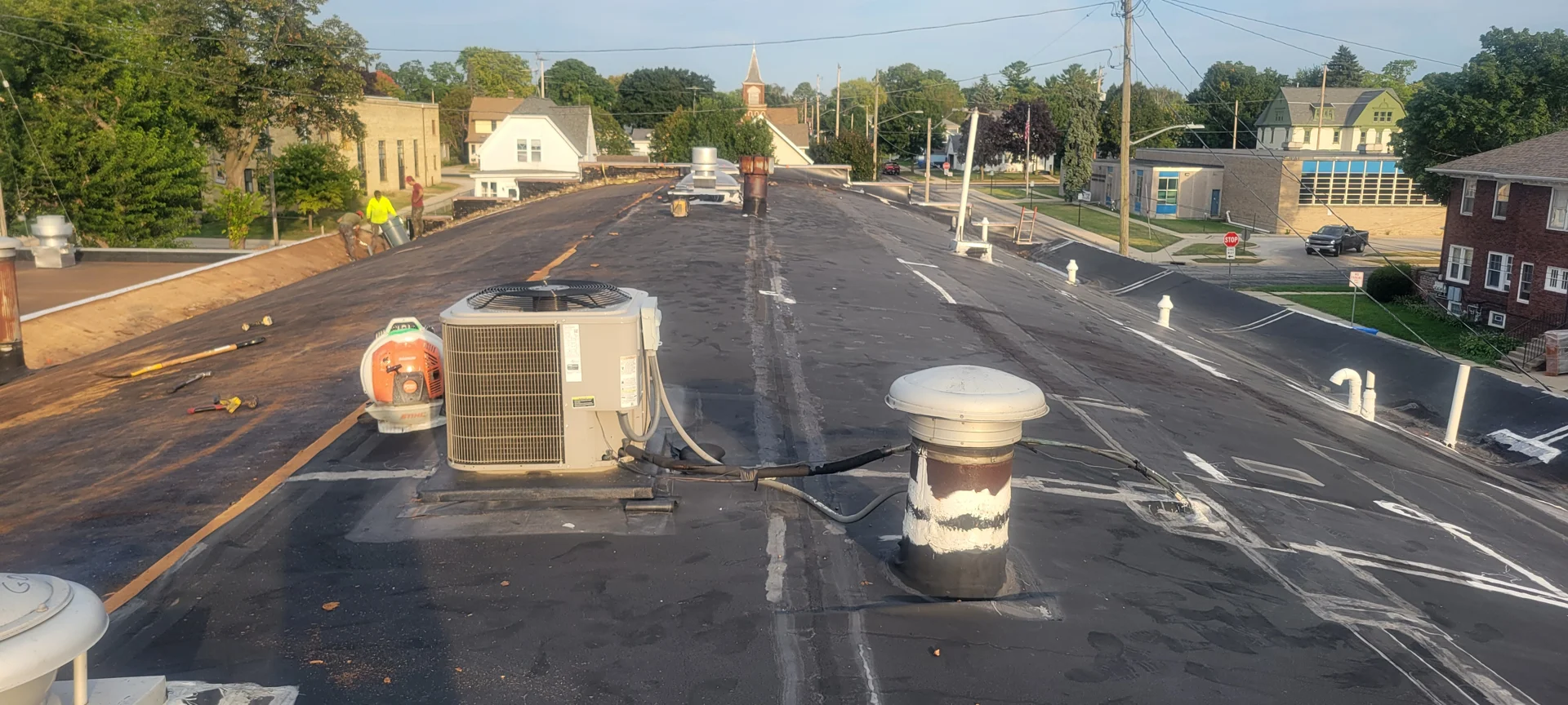 commercial roof drain installation commercial roof drain installation