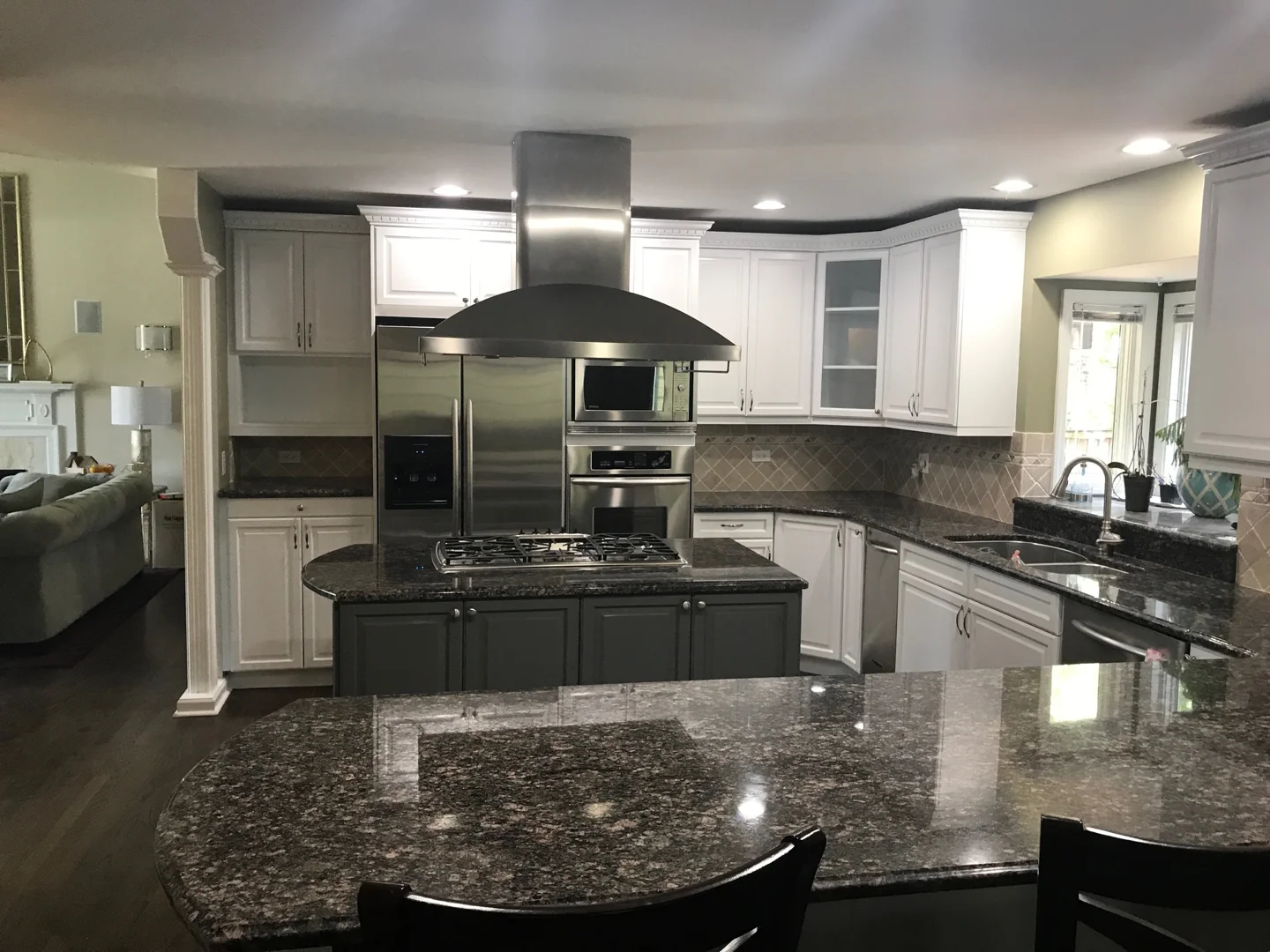 Renovated historic kitchen layout