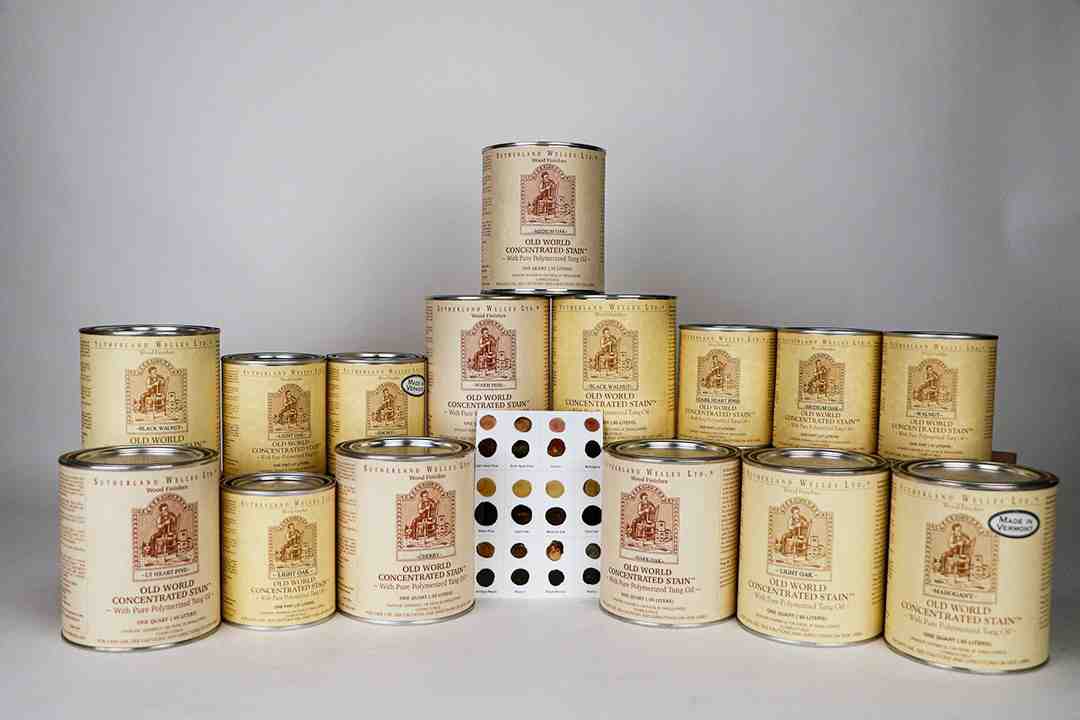 Close up of Black Walnut stain on exotic IPE wood grain - Armstrong Clark black walnut