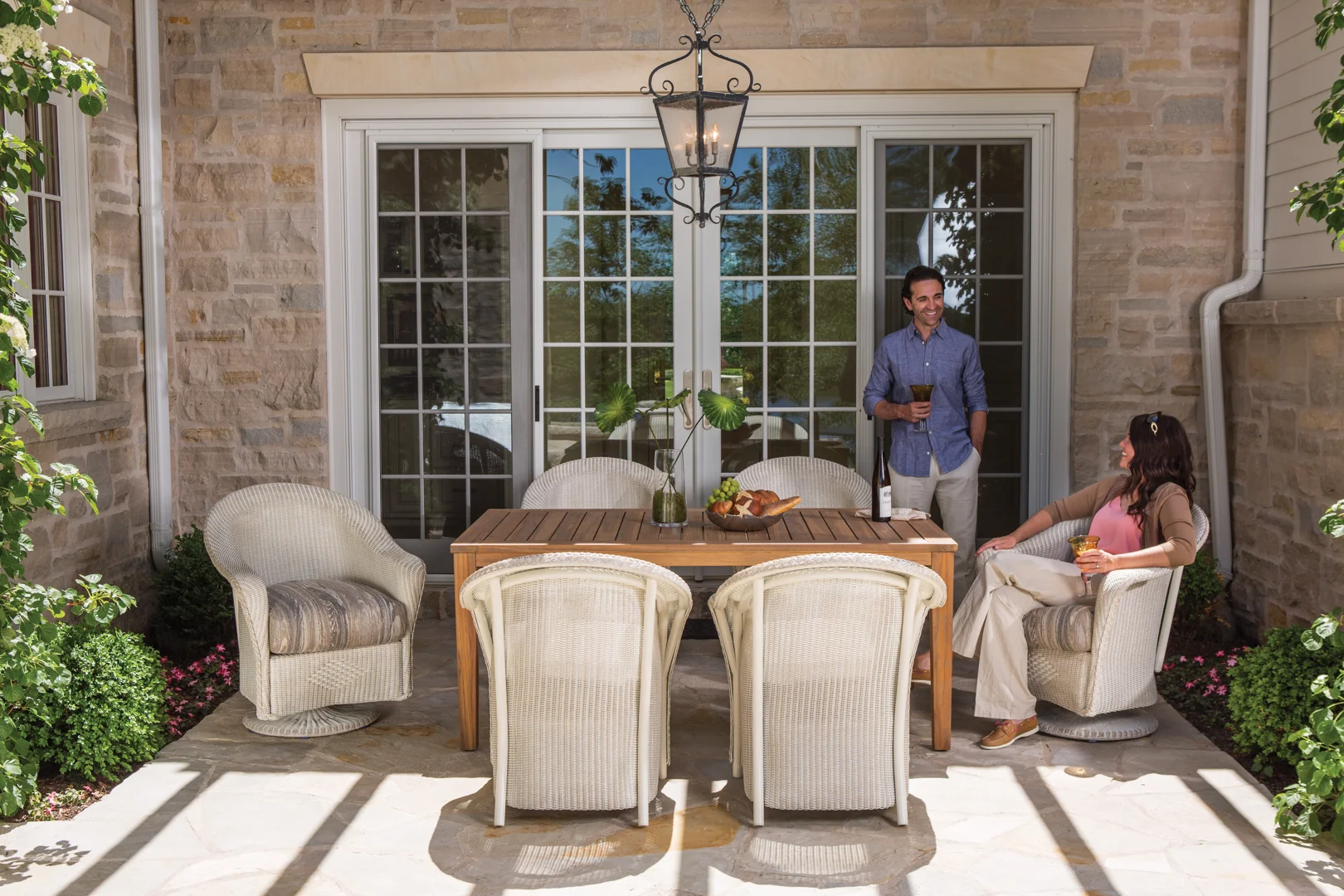 various patio furniture styles including wicker and wood - where to buy outdoor dining sets