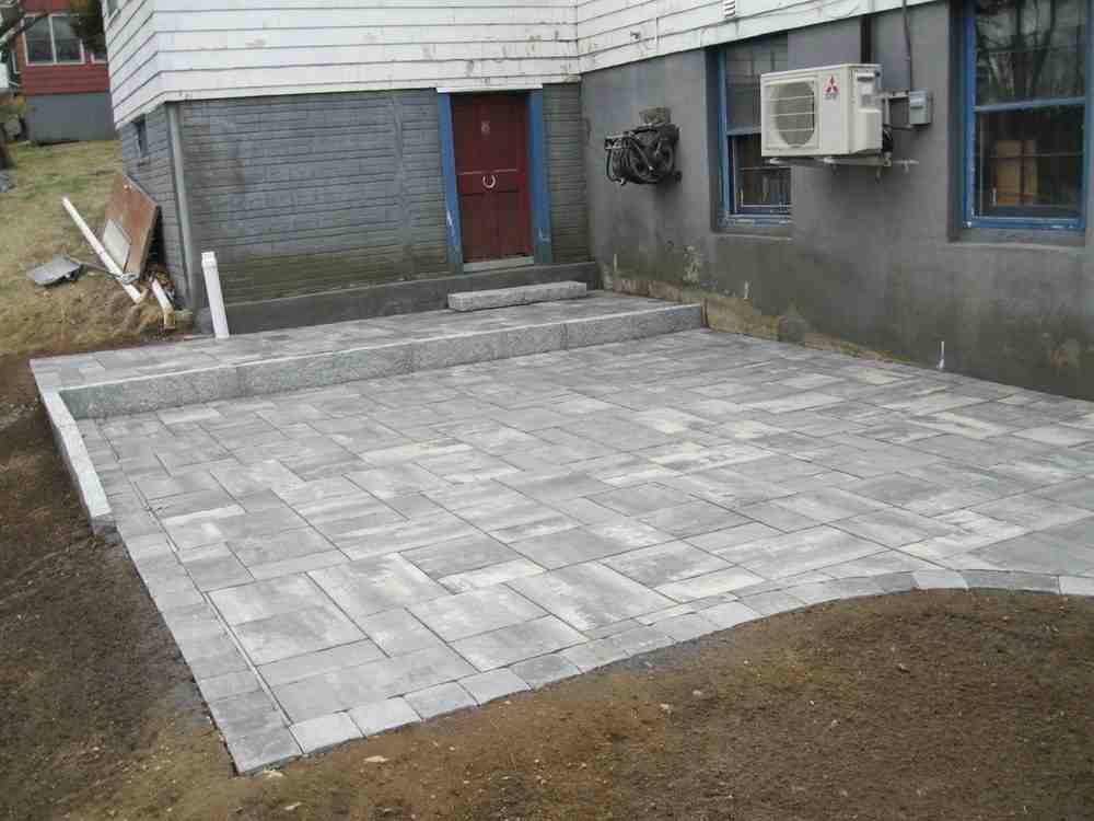 excavation for patio installation - installing patio