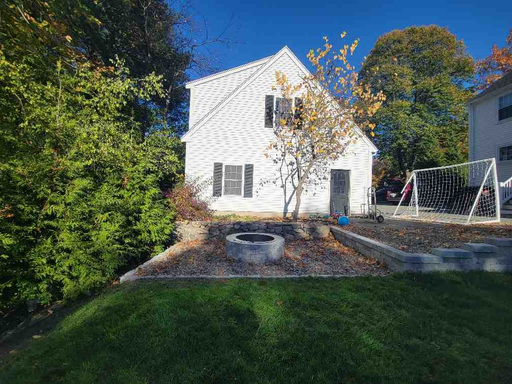 Landscaped outdoor space - hardscaping meaning